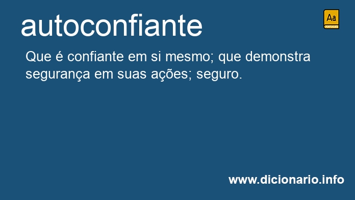 Significado de autoconfiantes