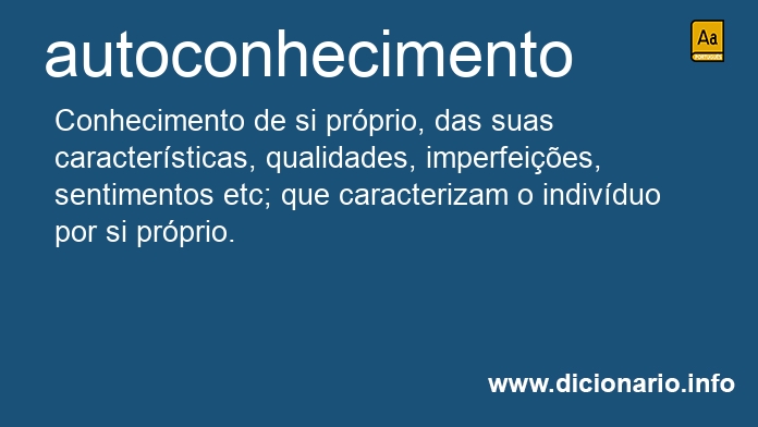 Significado de autoconhecimentos