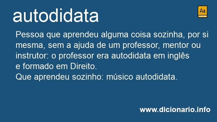 Significado de autodidatas