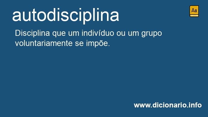 Significado de autodisciplina