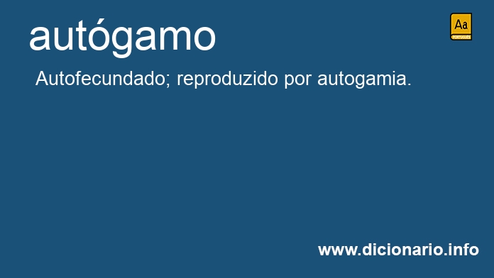 Significado de autgamo