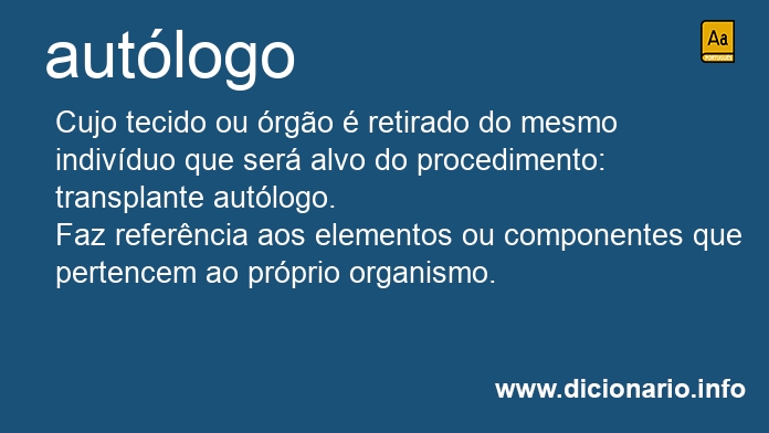 Significado de autloga