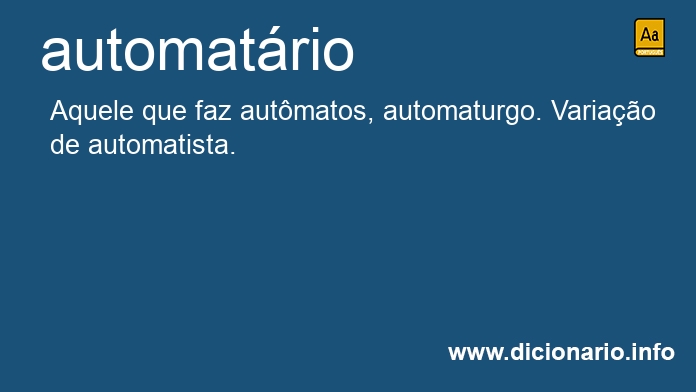 Significado de automatrio