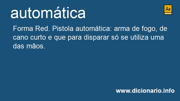 Significado de automtica