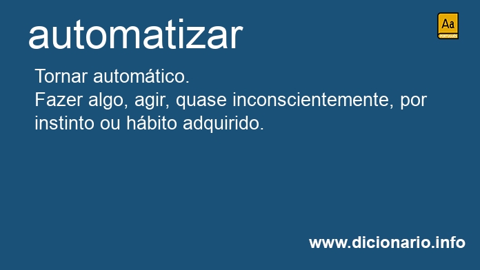 Significado de automatiza