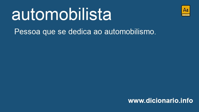 Significado de automobilista