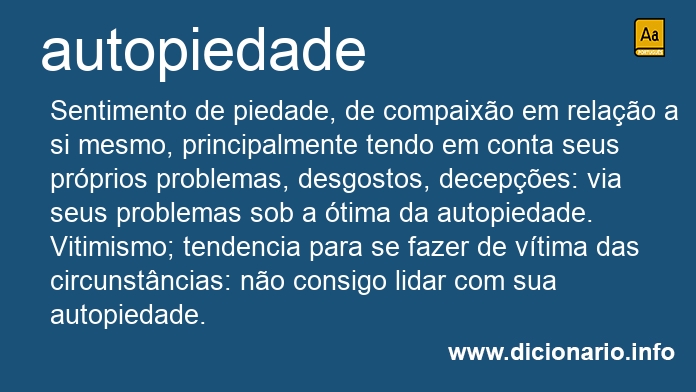 Significado de autopiedade