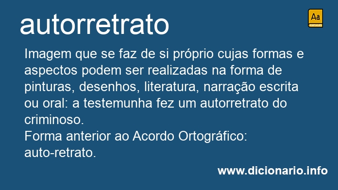 Significado de autorretratos