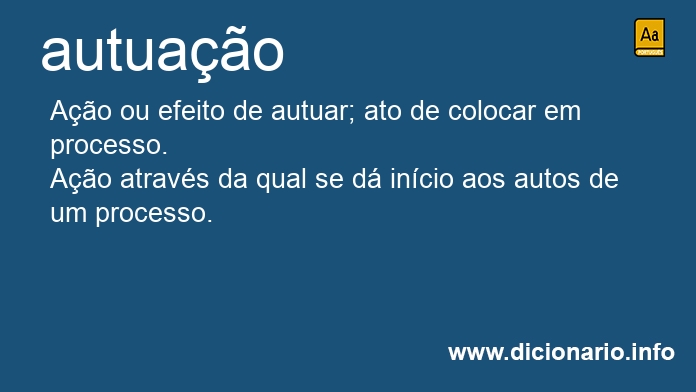 Significado de autuaes