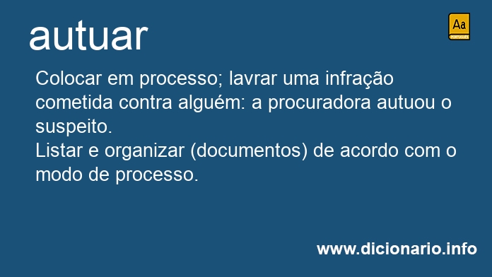 Significado de autuaremos
