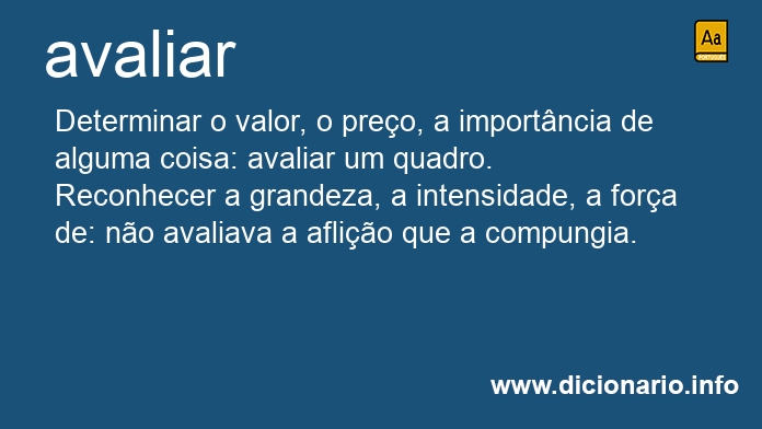 Significado de avaliara