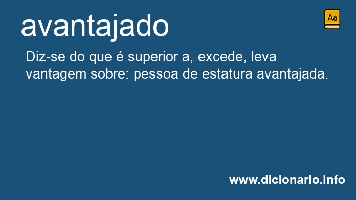 Significado de avantajado
