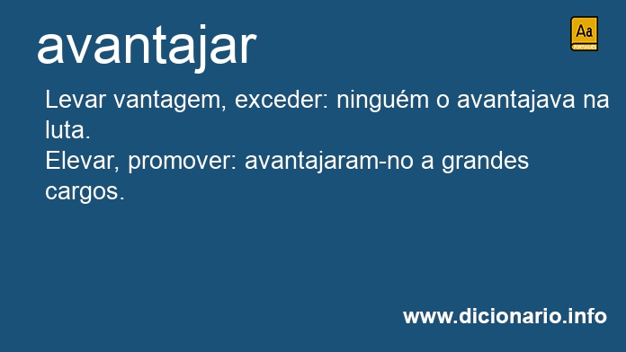 Significado de avantajar