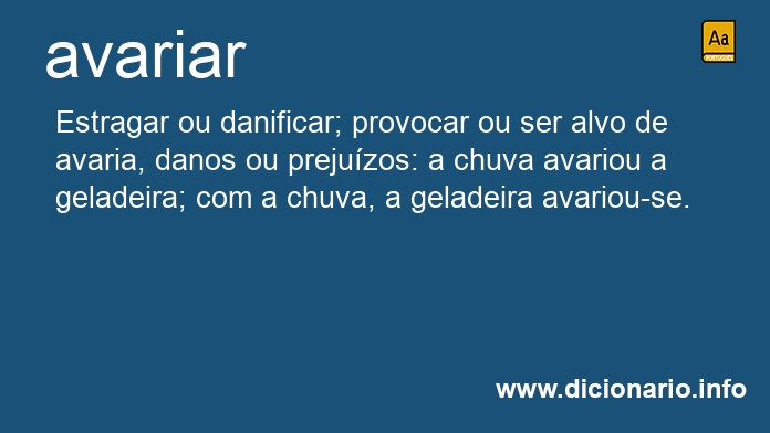 Significado de avariasses