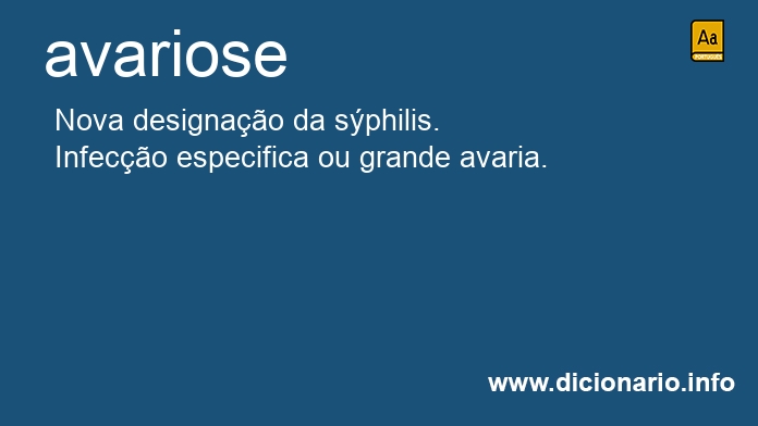 Significado de avariose