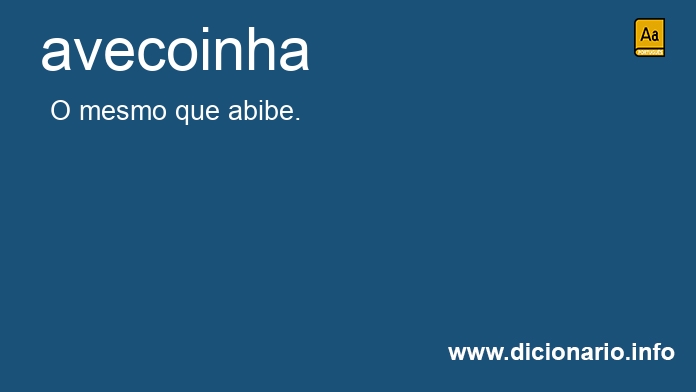 Significado de avecoinha