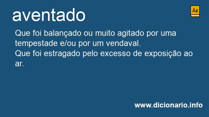 Significado de aventado