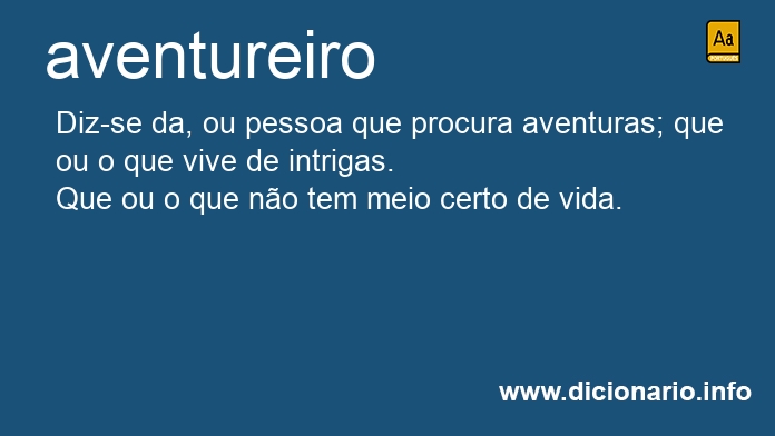 Significado de aventureira