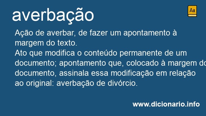 Significado de averbaes