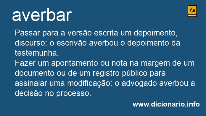 Significado de averbai