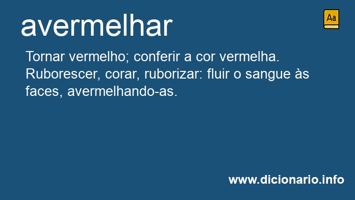 Significado de avermelhasse