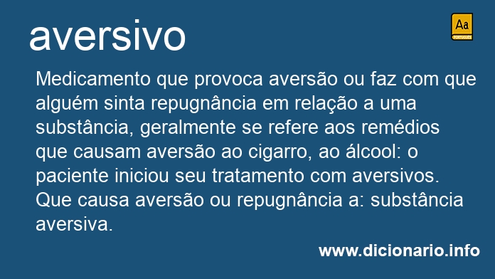Significado de aversiva