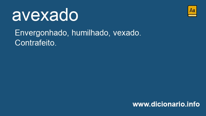 Significado de avexada