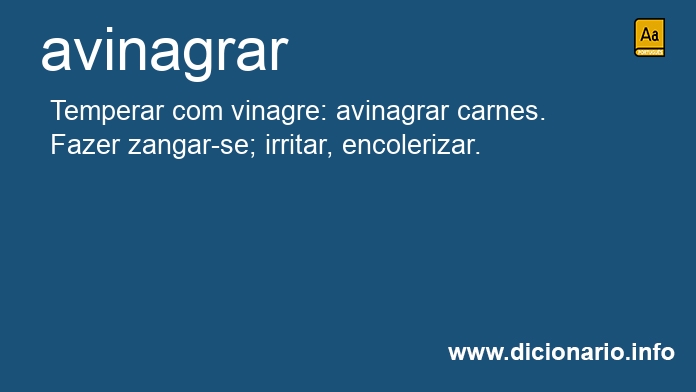 Significado de avinagrar