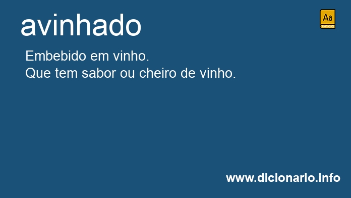 Significado de avinhado