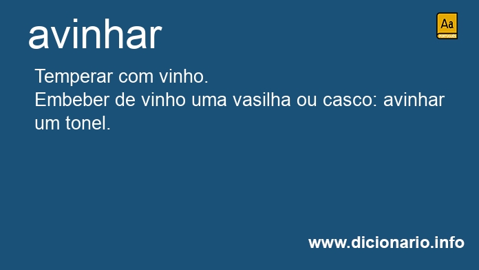 Significado de avinhasse
