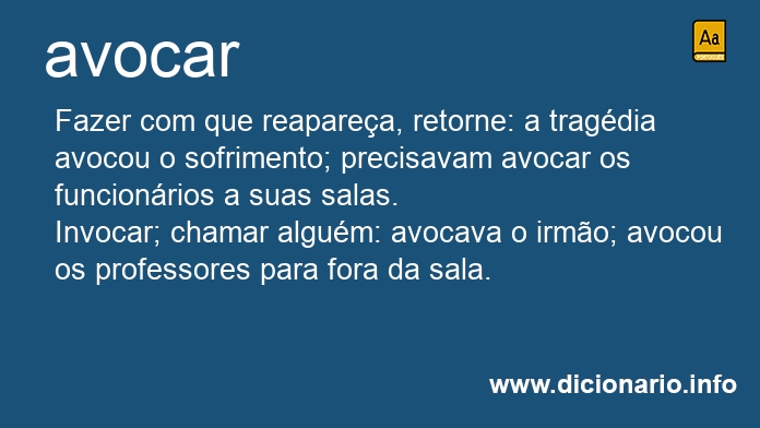Significado de avoca