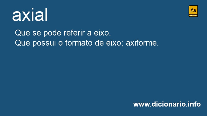 Significado de axial