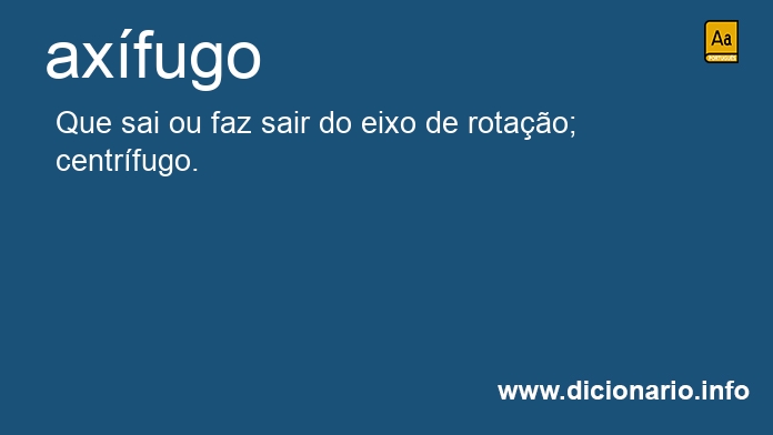 Significado de axfugo