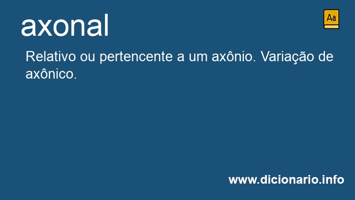 Significado de axonal