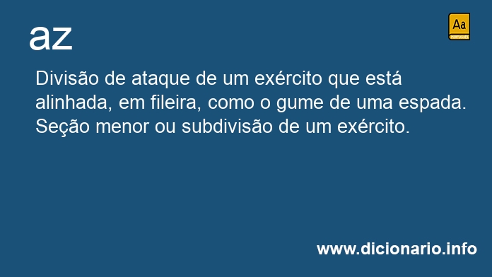 Significado de az