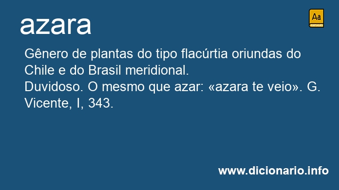 Significado de azara