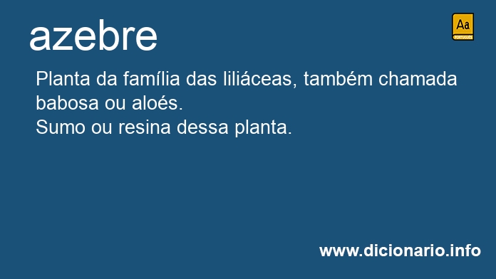 Significado de azebre
