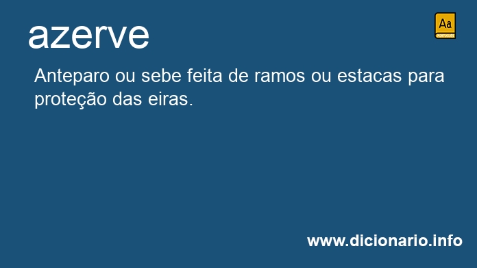 Significado de azerve