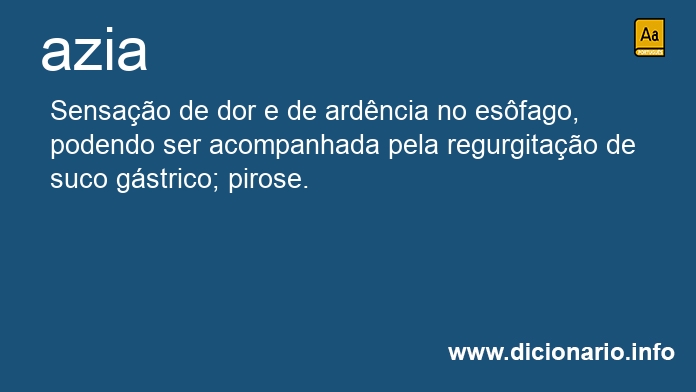 Significado de azia