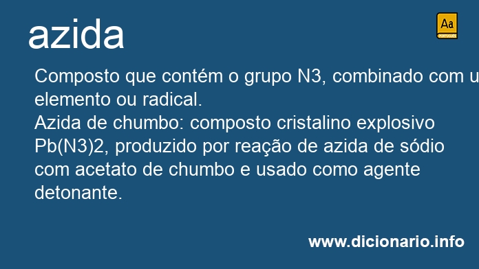 Significado de azida