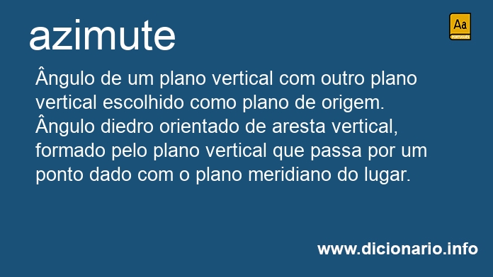 Significado de azimute