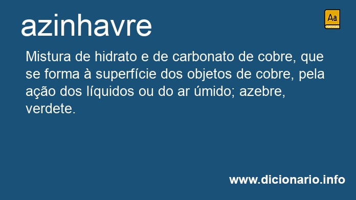 Significado de azinhavre