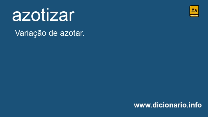 Significado de azotizar