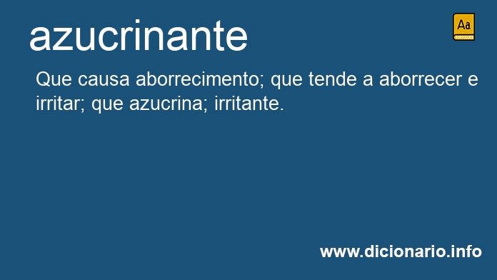 Significado de azucrinante