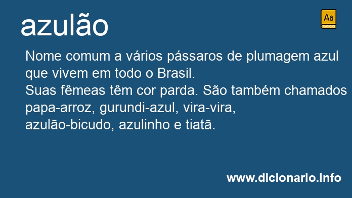 Significado de azulo