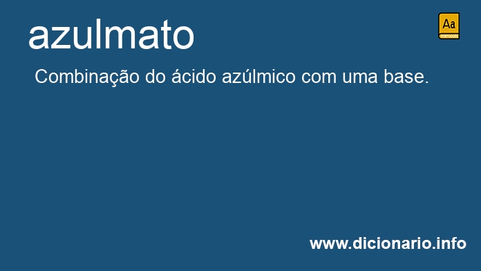 Significado de azulmato