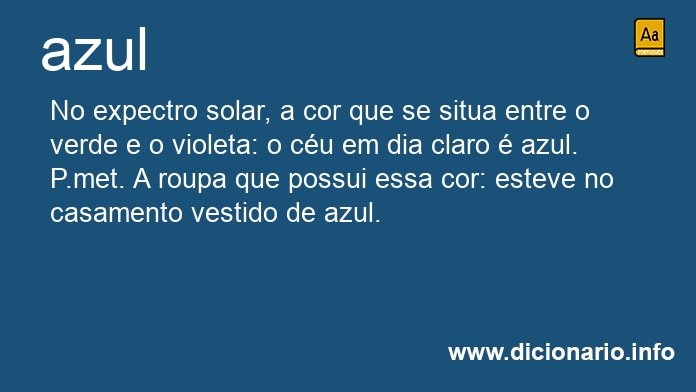 Significado de azulzinho