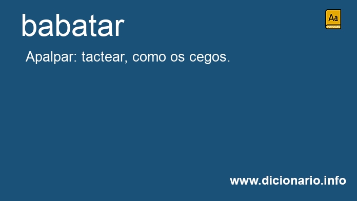 Significado de babatar