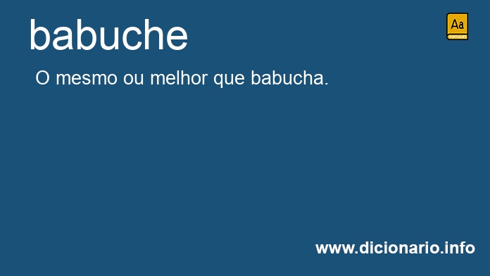 Significado de babuche