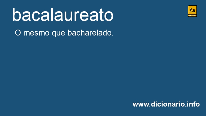 Significado de bacalaureato